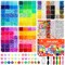 6 Boxes 120 Colors Pony Beads Bracelet Making Kit, Beads for Jeweley Making with Letter Beads Kandi Beads, DIY Arts and Crafts Birthday Gifts
